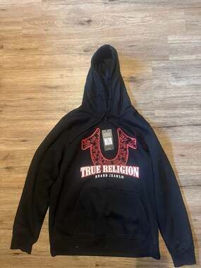 True Religion Spiral HS PO Hoodie XL - Jet Black
